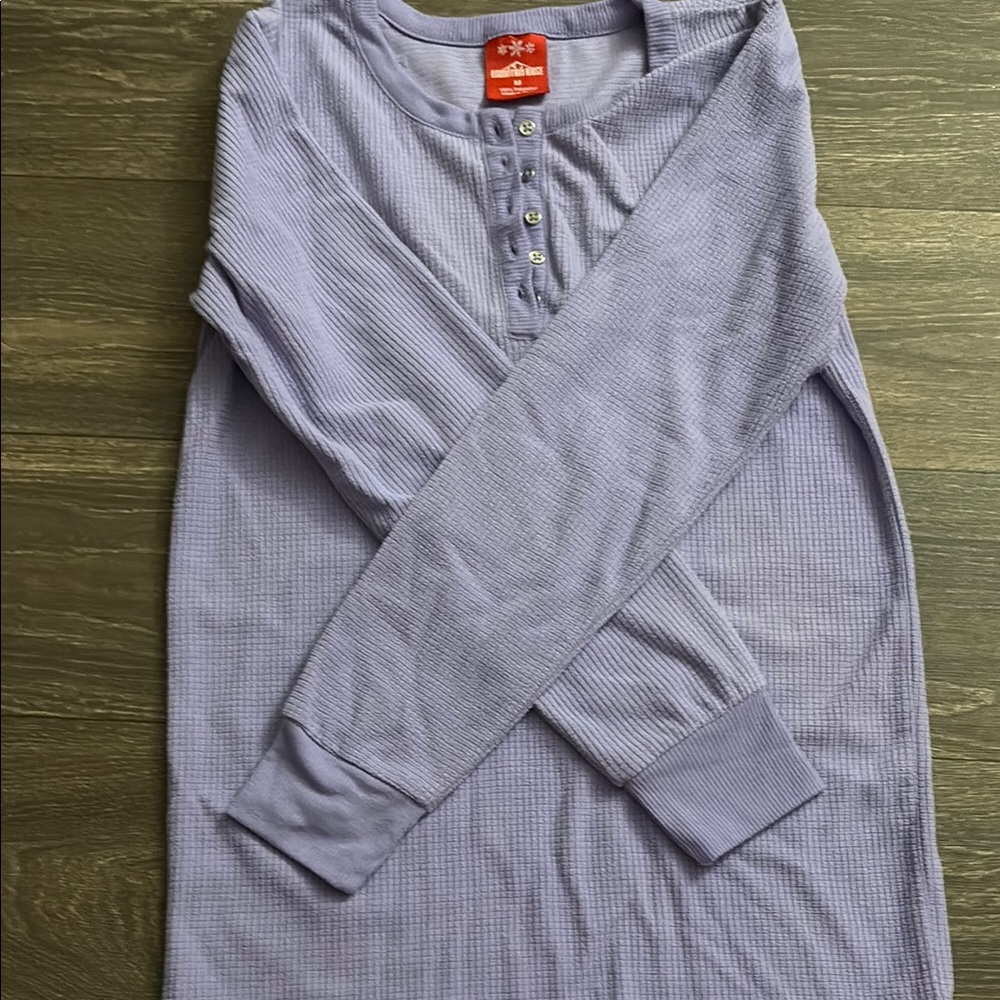 Mountain Ridge Purple Henley Top